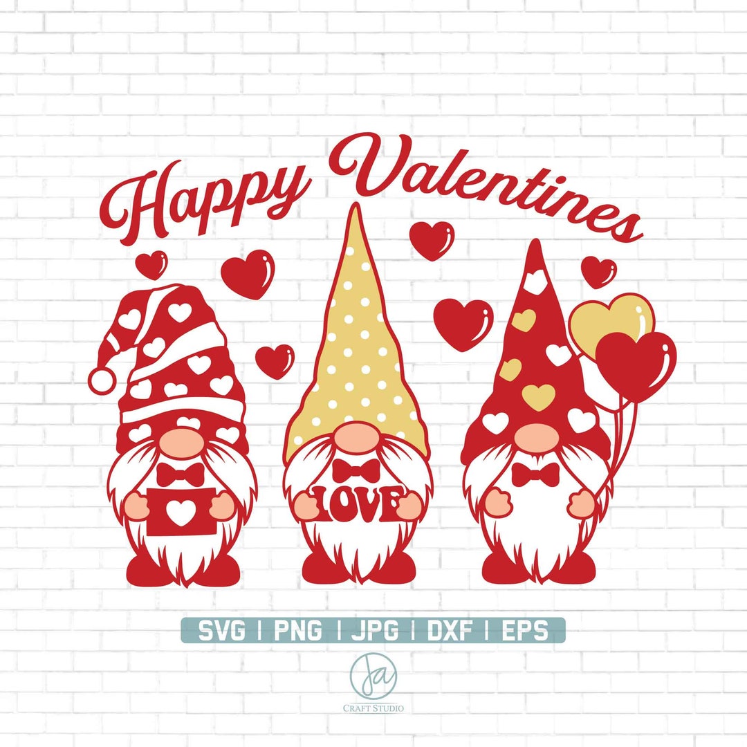 Valentines Svg | Gnome Svg | Valentines Gnomes Svg | Love SVG ...