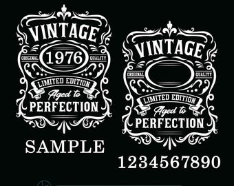 Birthday Vintage Svg | Aged to perfection svg | Limited edition Svg | Birthday premium quality t-shirt | Instant Download | Png Dxf Jpg Eps