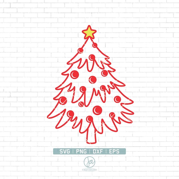 Weihnachtsbaum Svg | Pine Hand gezeichnet svg | Bauernhof Weihnachten Svg | Winter Svg | Weihnachten im Juli | Tannenbaum Svg | Clipart | Png Dxf Eps