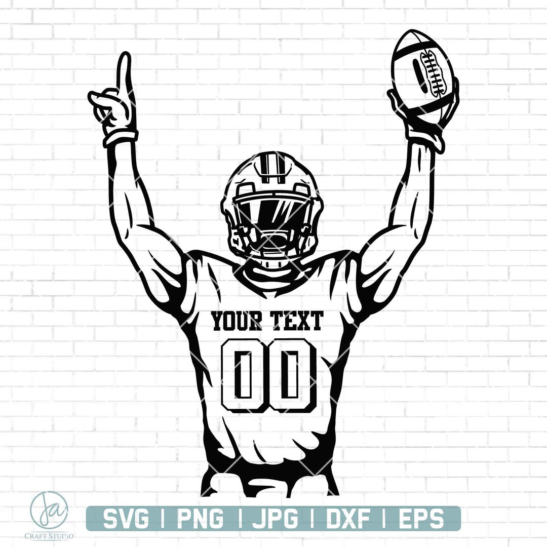 Football Player Svg Football Name Football Svg Football Team Football