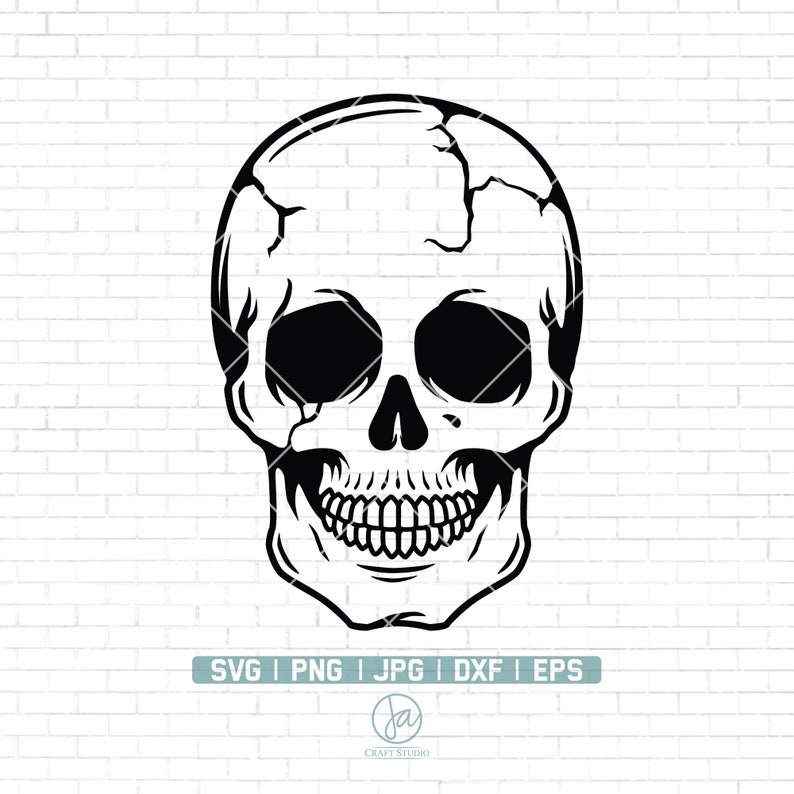 Skull Head Svg Skull Svg Skull Illustration Skull Shirt | Etsy