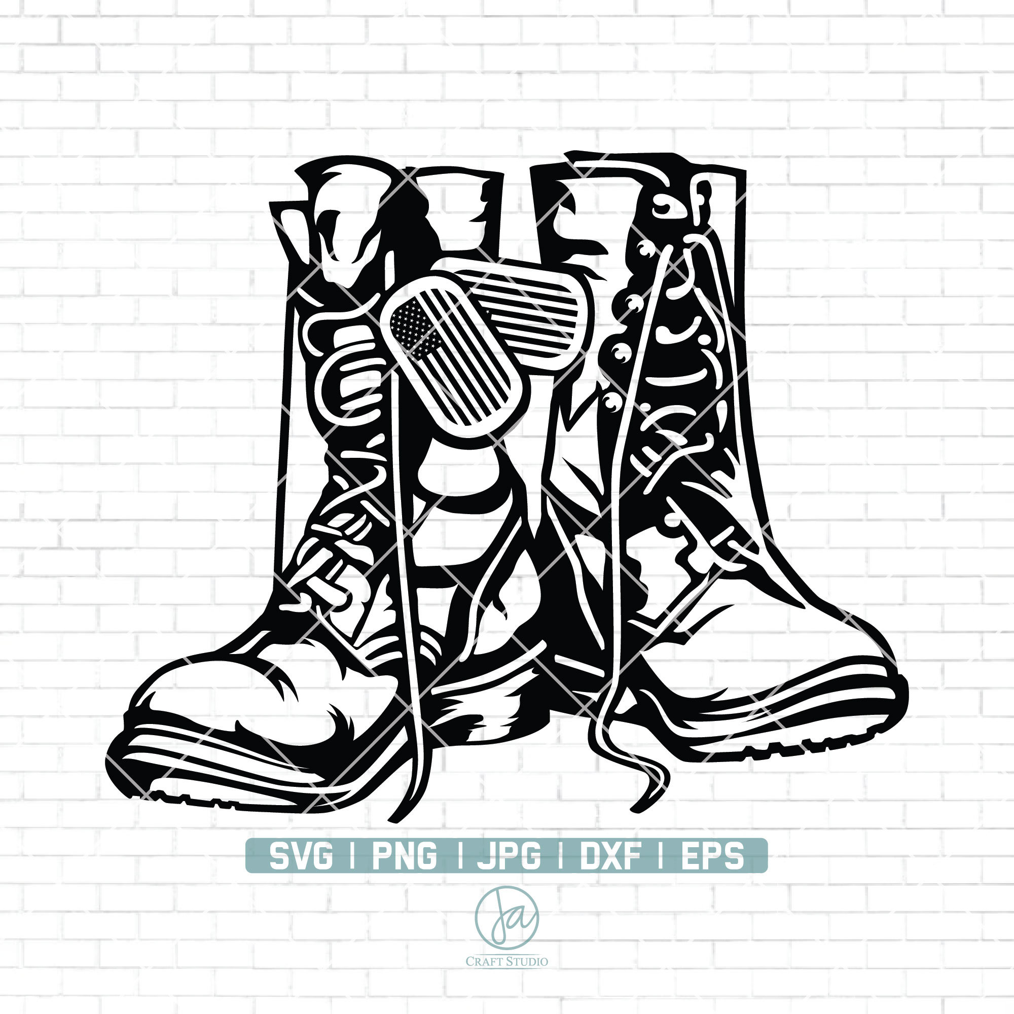 Combat Boots Svg File Combat Boots Clipart Veteran Shirt - Etsy