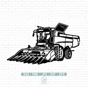 Corn Head SVG | Corn Header SVG | Combine Harvester Svg | Corn Head Clipart | Corn Head Svg Files for cricut and silhouette | Png Dxf Eps
