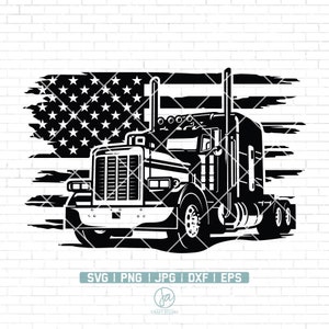 Us Big Truck Svg | Us Truck Svg | Truck Svg | American Trucker Svg | Truck Driver Svg | Semi Truck Svg | Truck Clipart | Cutting Files