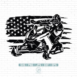 US Snowmobile Rider SVG | Winter SVG | Schneemobil Svg | Schneemobil Shirt | Schneemobile Svg Cut Dateien für Cricut und Silhouette | Png Jpg Dxf
