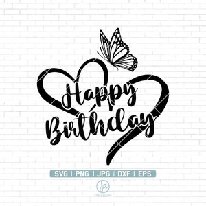 Happy Birthday Svg | Birthday Svg | Birthday Saying | Birthday Party Svg file for Cricut | Birthday Shirt | Printables | Png Dxf Jpg Eps