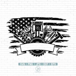 US Mechanic Svg | Mechanic Logo Svg | Mechanic Dad Svg | Wrenches svg | Mechanic Tools Svg | Repair Svg | Mechanic Shirt | Png Dxf Jpg Eps