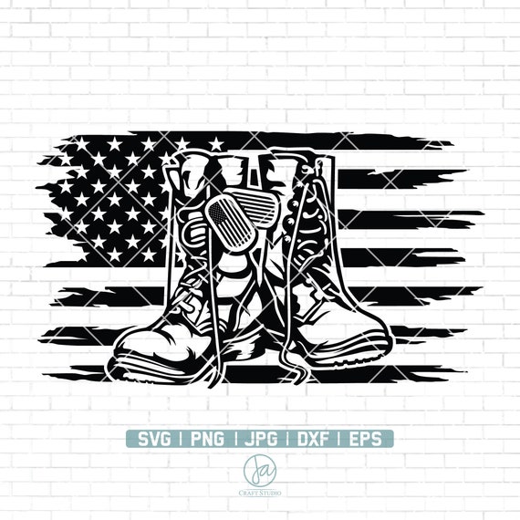 US Combat Boots svg file | Combat Boots Clipart | Veteran Shirt | Navy svg | Veteran svg | Army svg | Soldier svg | Combat Boots Cut Files