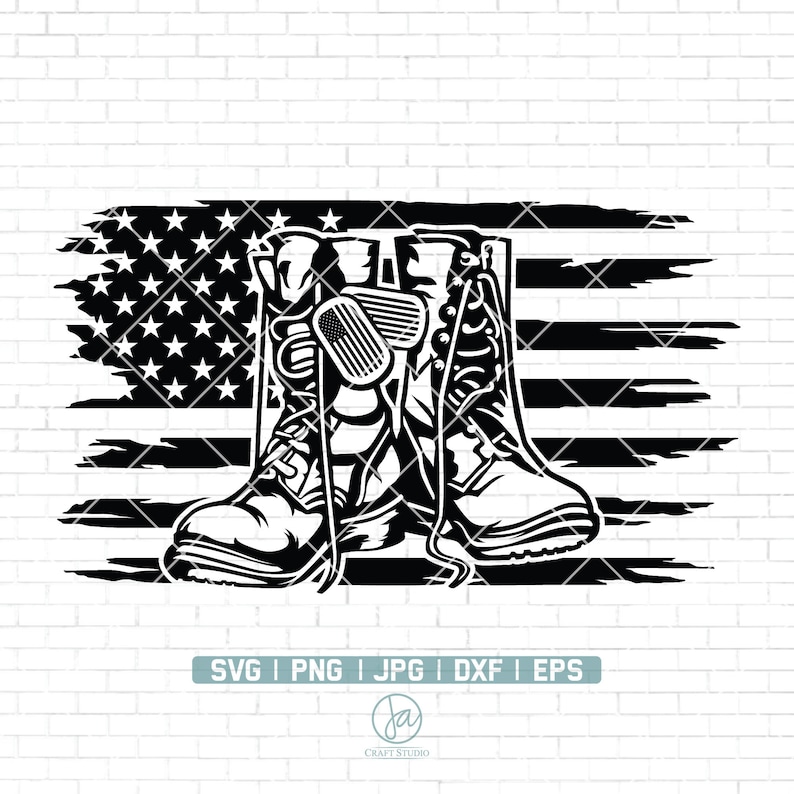 US Combat Boots svg file | Combat Boots Clipart | Veteran Shirt | Navy svg | Veteran svg | Army svg | Soldier svg | Combat Boots Cut Files image 1