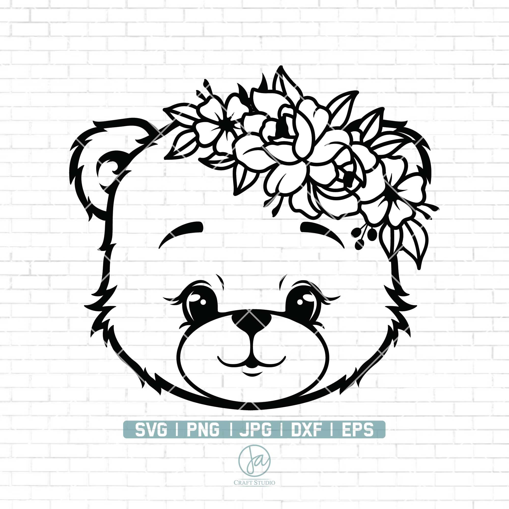 Teddy Bear SVG. PNG . Beary Cute. Cricut Cut Files, Silhouette. Great for  onesies, shirts. Zoo animals. Instant download Cute Baby Bear.