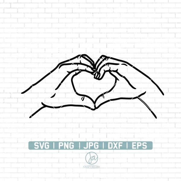 Heart Hands svg | Love Hands svg | Heart Sign svg | Valentines svg | Hand Sign | Digital Download | Instant Download | Png Dxf Jpg Eps