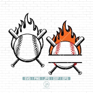 Softball Svg File | Softball with Flames svg | Softball shirt svg | Softball Mom svg | Softball player svg | Softball Files for Cricut