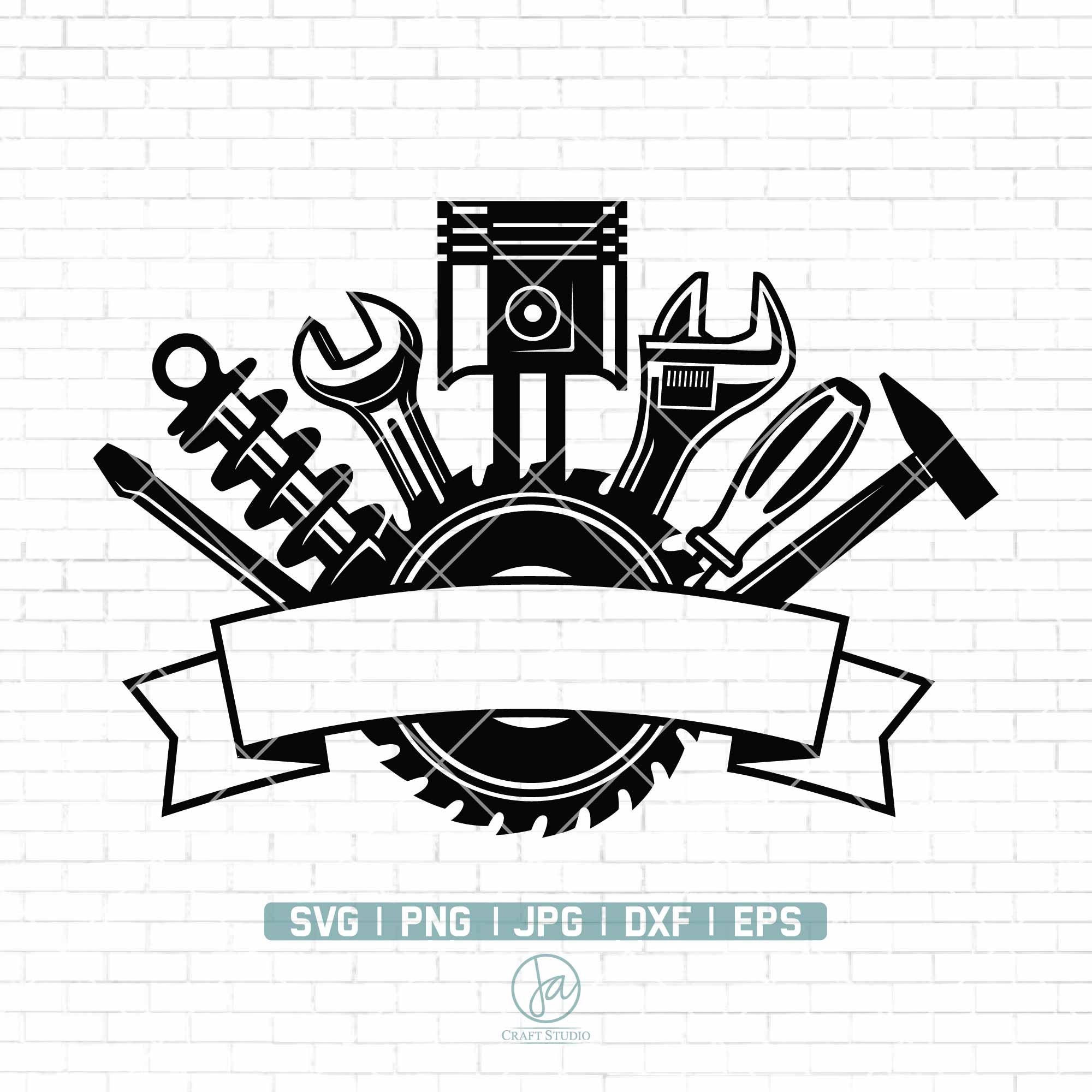 Heavy Duty Mechanic Logo Clipart