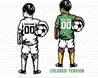 Personalized Name Svg | Soccer Kid Player Svg | Layered Soccer Svg | Soccer Svg | Soccer Clipart | Football Png | Soccer Kid Cutfile | Png