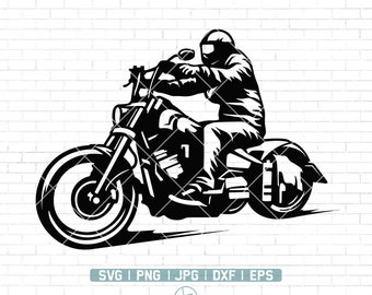 Biker svg, Motorcycle svg, Motor svg, Motor Bike Svg, Motorcycle Clipart, Chopper Svg, Cricut & Silhouette, Printable, Png Dxf Jpg Eps