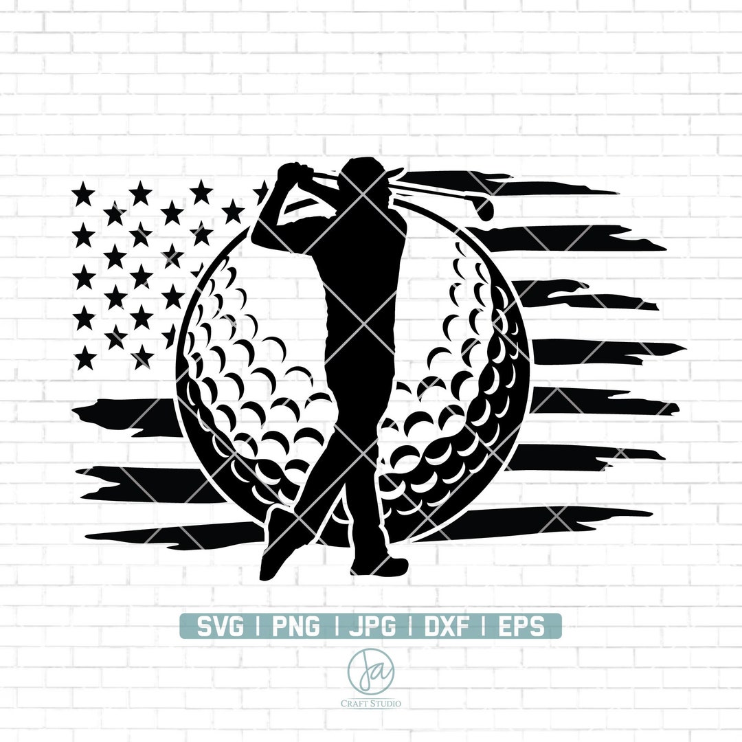 US Golf Svg Golfing Svg Golf Player Svg Golf Clubs Svg Golf Ball Svg ...