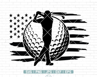 US Golf Svg | Golfing Svg | Golf Player Svg | Golf Clubs Svg | Golf Ball Svg | Golf Vector | Golf Logo | Golf Cut Files | Golf Silhouette