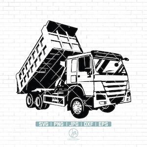 Dump Truck Svg File | Truck Svg | Trucker Svg | Trucking Svg | Dump Truck Cut Files | Dump Truck Files for Cricut | Dump Truck Clipart