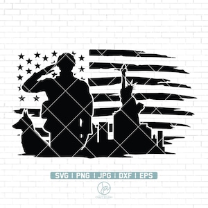 US Soldat SVG | Veteran Soldat svg | Militär svg | Militär Soldaten mit Flaggen-Svg | US Flagge svg | Veteranen Tag SVG | Soldat Cut File