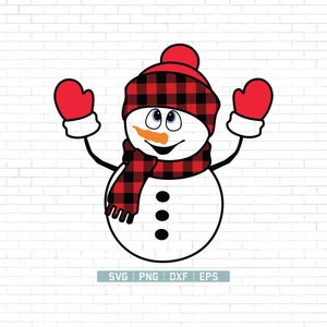Snowman SVG | Cute Snowman Svg | Christmas Svg | Christmas Shirt | Snowman with bow Svg | Silhouette Cut Files | Clipart | Png Dxf Jpg Eps