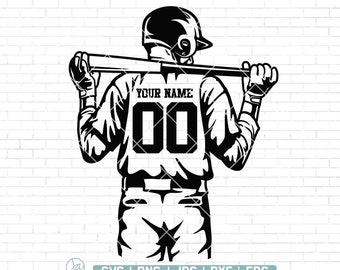 Personalized Name Svg, Baseball Player Svg, Baseball Mom Svg, Baseball Team Svg, Baseball Player Clipart, Baseball Cutfile, Png Dxf Jpg Eps