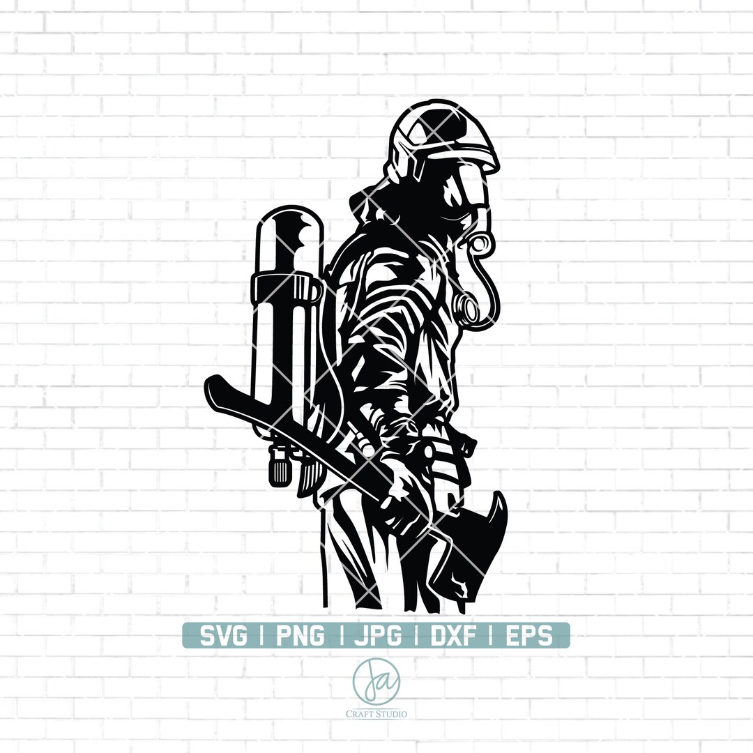 Firefighting Svg Firefighter Svg | Firefighter Clipart | Fireman Svg | First Responder ...
