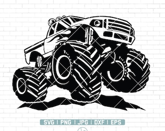 Monster Truck SVG | Monster Truck Png | Monster Truck Clipart | Monster Truck Files for Cricut | Monster Truck Illustration | Eps | Dxf |Jpg