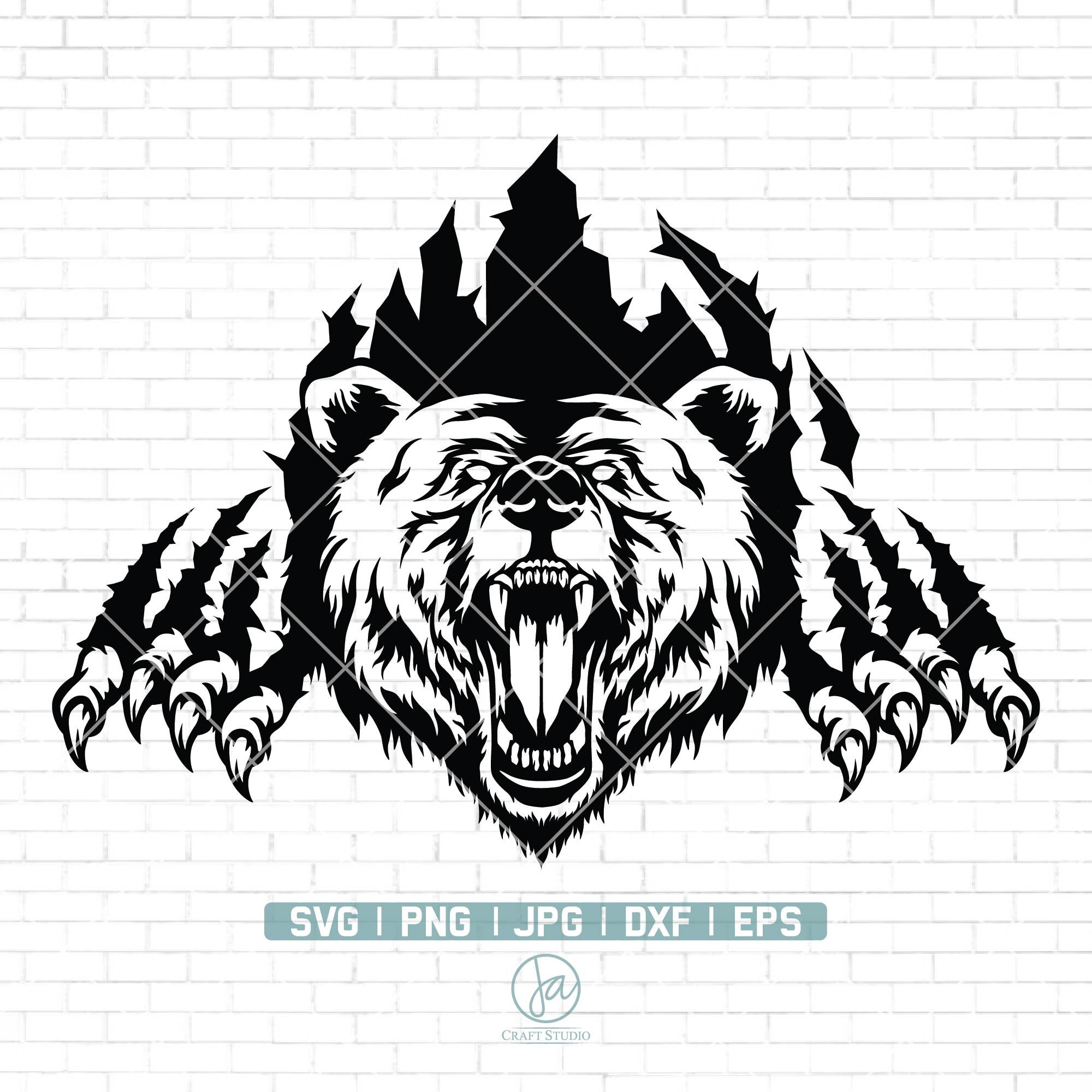 Bear Claws Scratch SVG Grizzly Bear SVG Bear Claw Mark Svg Etsy