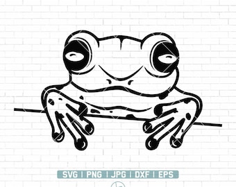Frosch Svg | Frosch svg | Frosch Clipart | Frosch Geschnittene Dateien | Froschkönig svg | Animal Shirt svg | Frosch Svg Dateien für Cricut | Png Dxf Eps
