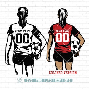 Customized Soccer Player svg | Soccer Girl Player Svg | Soccer Player Svg | Soccer Svg | Soccer Clipart | Soccer Png | Soccer Mom Cut file