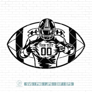 Football Player Svg | Football Name | Football Svg | Football Season | Football Team | Football Clipart | Football Shirt Svg | Png Dxf Eps