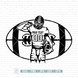 Football Player Svg | Personalized Name | Football Name Svg | Football Shirt | Football Season | Sublimation Designs | Png Dxf Jpg Eps