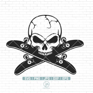 Skull Skateboard - Etsy UK