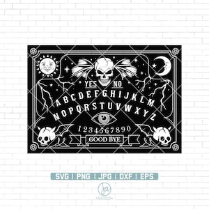 Ouija Board svg | Ouija Board Game svg | Dead Spirit Game svg | Ouija Clipart | Halloween Svg | Spirit of the Glass Svg | Vector Png Dxf Eps