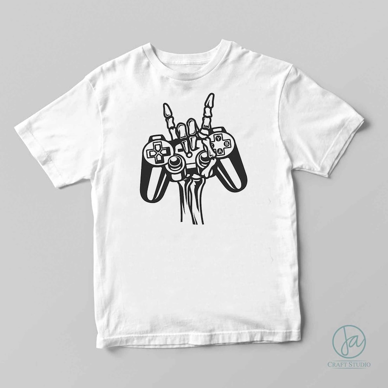Gamer Skeleton Svg | Skeleton Hand Gamer Svg | Gaming Svg | Gamer Svg ...