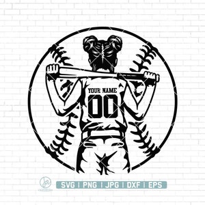 Personalized Name Svg, Softball Player Svg, Softball Team Svg, Softball Mom Svg, Softball Player Clipart, Softball Cutfile, Baseball Svg