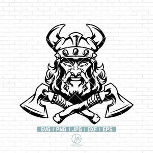Vikings Svg | Barbarian Svg | Horns Svg | Odin Svg | Norse God Svg | Celtic Svg | Norse Mythology svg | Cricut & Silhouette | Png Dxf Eps