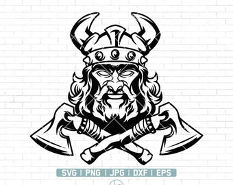 Vikings Svg | Barbarian Svg | Horns Svg | Odin Svg | Norse God Svg | Celtic Svg | Norse Mythology svg | Cricut & Silhouette | Png Dxf Eps