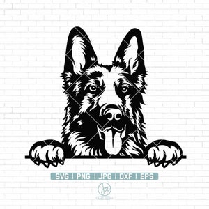 German Shepherd Svg | Dog Breed Svg | Pet Lover Svg | Dog Lover Svg | Dog Svg | German Shepherd Svg Files for Cricut | Png Dxf Jpg Eps