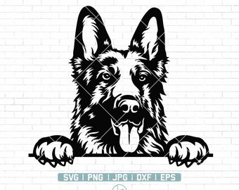 German Shepherd Svg | Dog Breed Svg | Pet Lover Svg | Dog Lover Svg | Dog Svg | German Shepherd Svg Files for Cricut | Png Dxf Jpg Eps