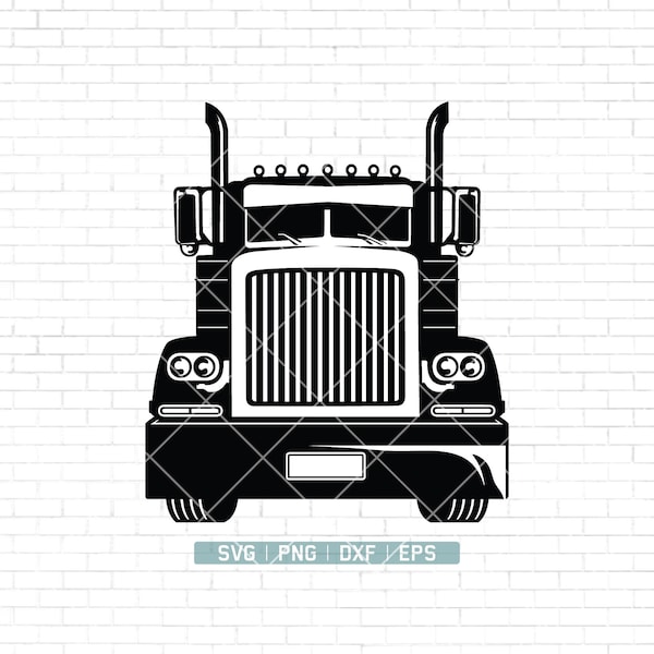 Big Truck Svg | Truck Svg | Truck Logo Svg | American Trucker Svg | Truck Driver Svg | Semi Truck Svg | Truck Clipart | Truck Cutting File