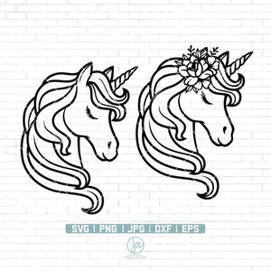Floral Unicorn svg | Cute Unicorn png | Unicorn Bundle svg | Floral Unicorn svg | Unicorn Clipart | Unicorn Shirt svg | Clipart |Png Dxf Eps