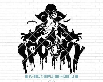 Dracula-svg | Dracula Cutfiles | Dracula-png | Vampier-svg | Horror scène SVG | Spookachtige Svg | Vampier png | Vampier Clipart | Halloween-svg