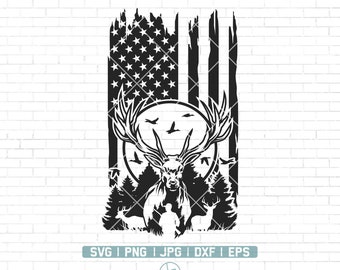 Us Deer Hunter Svg | Deer Antler Svg | Deer Hunting SVg | Outdoor Hunting Shirt | Us Hunter Shirt | Deer Hunter Png | Deer Hunter Cut Files