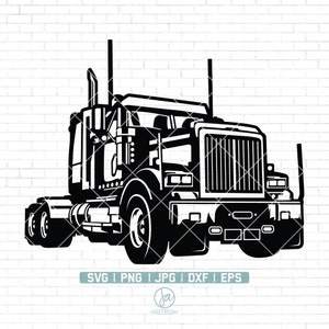 Semi Truck Svg File | Truck Svg | Semi Truck Svg | Truck Driver shirt | Truck Clip art | Truck Svg Files for Cricut | Silhouette Cut Files