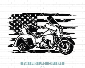 US Trike Motorfiets Svg | Trike Motor Svg | Motorfiets Svg | Trike Motor Clipart | Trike Motorfiets png | Motorfiets Svg | Motorcyle Cutfiles