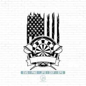 US Dart svg | Dart Game Svg | Dartboard Svg | Bulls eye svg | Darts Clipart | Dart Target Svg | Cut Files for Cricut | Png Dxf Jpg Eps