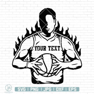 Nom de basket-ball SVG | Basket-ball SVG | Joueur de basket-ball svg | Basket-ball senior svg | Équipe de basket-ball SVG | Téléchargement numérique | Png Dxf Eps