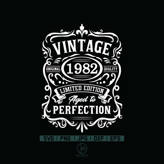 Digital Prints 1982 Vintage Limited Edition Silhouette Svg Cut File ...
