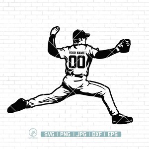 Personalized Name Svg, Baseball Player Svg, Baseball Mom Svg, Baseball Team Svg, Baseball Player Clipart, Baseball Cutfile, Png Dxf Jpg Eps